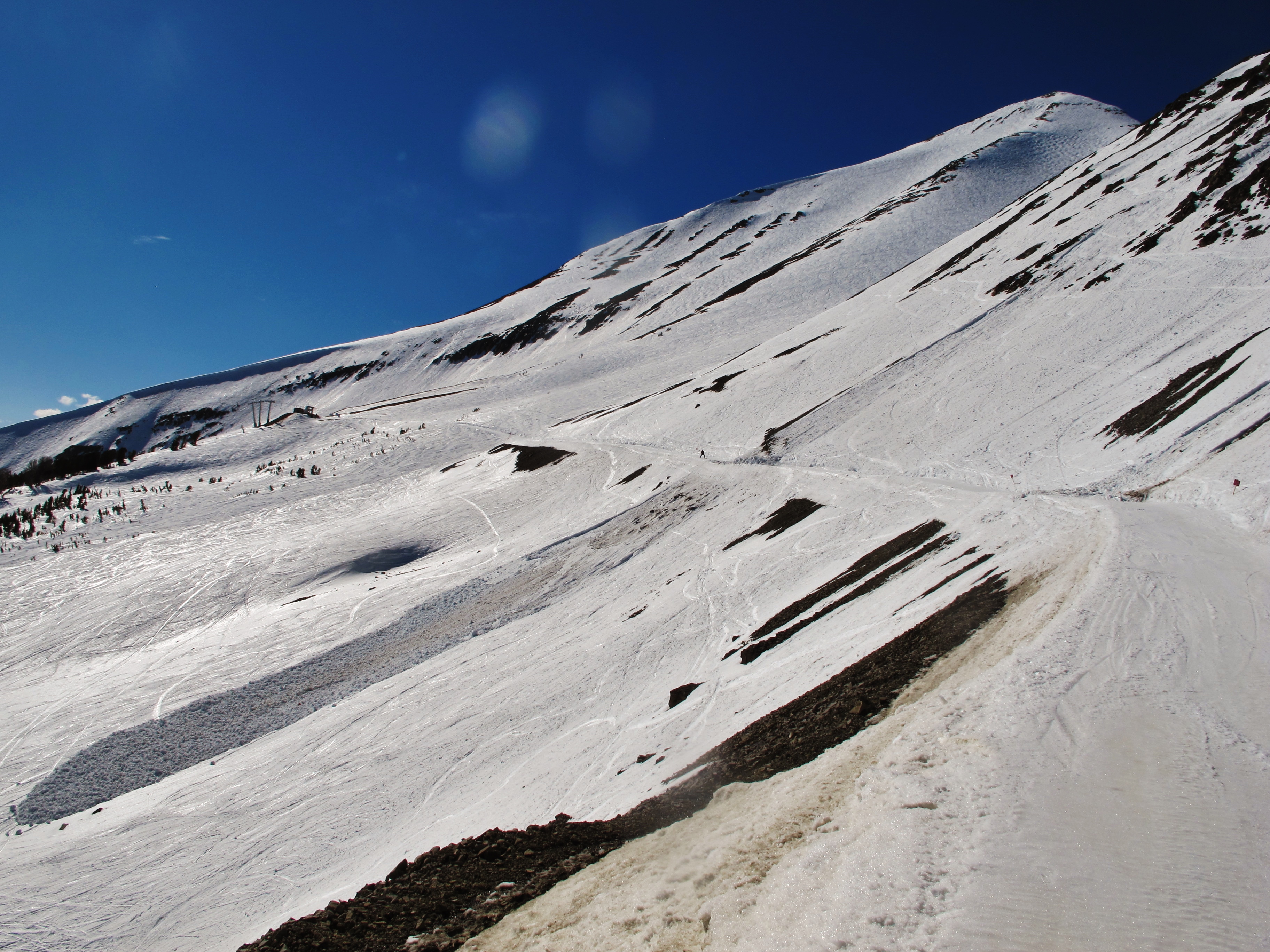 Wet avalanche at Big Sky