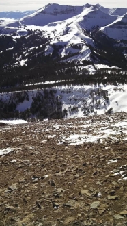 Chippewa Ridge Avalanche_looking south